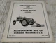 Allis Chalmers TPL-265C 6 Foot Blade (Oxnard) Manual