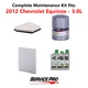 2012 Chevrolet Equinox 3.0L Complete Air, Oil & Cabin Filter Kit (5W-30)
