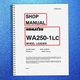 KOMATSU WA250-1LC Wheel Loader Shop Manual SECURED - COVERING - XL FOLDOUT PAGES