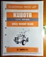 Kubota AT60 Walk Behind Tiller Illustrated Parts List Manual 07909-57670 4/86