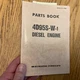 Komatsu 4D95S-W-1 DIESEL ENGINE PARTS MANUAL CATALOG BOOK, FD FORK LIFT TRUCK