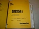 Komatsu GD825A-2 Grader Shop Service Manual , s/n 11001 - up 