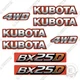 Fits Kubota BX 25 D Decal Kit Backhoe Tractor Decals (BX25D) - 7 YEAR VINYL!