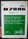 Deutz Tractor D 7006 Parts List