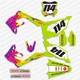 Graphics Decal Kit For Kawasaki KX 80 KX 100 (1998 - 2000) KX80 Retro kawi kit