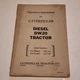 Caterpillar Cat DW20 Tractor Servicemen's Reference Book Repair Manual