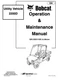 Bobcat 2200D 2005 Operation & Maintenance Service Manual