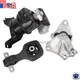 3Pcs Engine Motor Trans Mounts Set for 2012-2013 Honda Civic Sedan 1.8L A/T