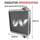 Tractor Radiator  For Case IH MX100 MX110 MX120 MX135 MX150 MX170 P140 244295A1