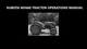 KUBOTA M5660 MANUAL for Tractor Operation & Maintenance -100pg for M 5660 SUH
