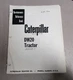 Caterpillar Cat DW20 Tractor Servicemen's Reference Book Repair Manual