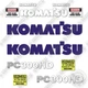 Komatsu PC300HD-5 Decal Kit Excavator- Aftermarket Kit