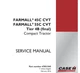 ✅🎗️Case IH Farmall 45C, 55C CVT Tier 4B Compact Tractor Service Manual 47851945