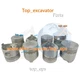 8PCS Piston For Mitsubishi 8DC2 Diesel Engine