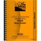 Allis Chalmers M-100 B Motor Grader Owners Operators Manual