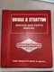 1980's Briggs & Stratton Service And Parts Manual MS-4344  Popular Parts Program