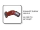 0201012 EXHAUST ELBOW A3.152 / P-3 FITS FOR MASSEY MF 35 IMT TRACTOR