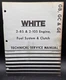 White 2-85 2-105 Engine Fuel System Clutch Technical Service Manual 432 667B OEM