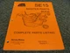 Rhino SE15 Batwing Rotary Mower Cutter Parts Catalog Manual
