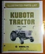 Kubota L225 Tractor Illustrated Parts List Manual 3/76