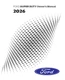2026 Ford F-Super Duty, F-250-550 Truck Owners Manual User Guide