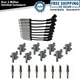 Complete Engine Ignition Coil Spark Plug & Wire Kit Set for Chevy GMC Truck