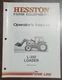 Hesston L-350 Loader Opr Manual Part # 700 705 824