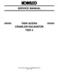 KOBELCO 70SR ACERA TIER 4 CRAWLER EXCAVATOR SERVICE MANUAL COMB BINDED