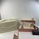 Singer Merritt 2404 Pink Sewing Machine W/Foot Pedal Hard Case & Manual Tested