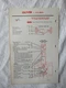 1967 Oliver  1550 Series Tractor Lubrication Chart Data Card