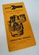 Vintage AMTRAK STEAM GENERATOR VAPOR OK-4625-74 Operating Manual 