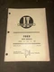 FO-36 I&T Shop Service Manual for Ford Models 1000 and 1600 Tractors