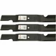 3 Lawn Mower Blades 52 Inch Fits Grasshopper 3452 6052 9852 Deck Bush Hog ES2052