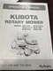 KUBOTA ROTARY MOWER MODELS RC44-G17,RC44-G17-S,RC48-G20,RC48-G20S MANUAL