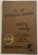 Vintage 1950 CAT Caterpillar No. 41 HYDRAULIC CONTROL Parts Catalog Form 30125