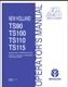 X2 New Holland TS90, TS100, TS110, TS115 Tractors Operators Manual PDF USB