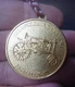 McCormick Deering Farmall F-20 Farm Tractor Medallion Token Coin 1.5" Gold Tone