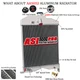 3 Row Aluminum Tractor Radiator 184525M91 For Massey Ferguson Harris 50 MH50 65