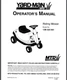 Yard-Man Bug MTD Riding mower 13B-325-401 Operator's and parts lists Manual 44PG