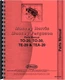 Ferguson TO20 TO30 TEA20 TE20 Tractor Parts Manual Catalog