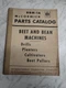 INTERNATIONAL IH MCCORMICK PARTS LIST CATALOG MANUAL BEET BEAN MACHINES BBM-1A