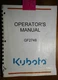 Kubota GF2748 4' Front Blade for GF1800E Tractor Owner Operator's & Parts Manual
