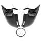 Exterior Mirror Covers for Audi A5 S5 RS5 A6 S6 2009-2012 Black ABS Pair