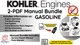 KOHLER AEGIS SERIES ELH775 ENGINE MANUAL SERVICE REPAIR SHOP PARTS PDF ON USB