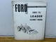 Ford Industrial Equipment Series 730 Loader Assembly Manual SE A3230 10686