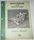 Massey Ferguson MF 68 Tandem Disc Harrow Owners/Operators/Maintenance Manual 63'