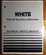 White Niehoff Brushless Alternator Technical Service Manual w Parts 432 692 7/76