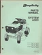 SIMPLICITY RIDING MOWER LAWN TRACTOR System 4008 4108 4208 8 H.P. Parts Manual