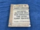 International Harvester CU-2A McCormick Farmall Attachment Parts Manual Catalog