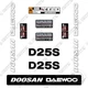 Fits Doosan Daewoo D25S-3 Decal Kit Forklift - 7 YEAR OUTDOOR 3M VINYL!
